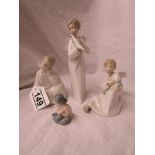 4 Spanish style figurines to include Lladro Nao