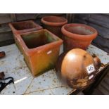 Terracotta plant pots etc