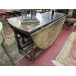 Large period oak gateleg table