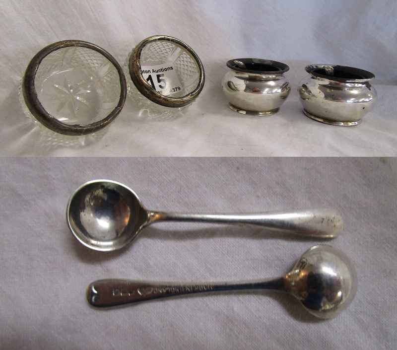 4 silver mounted salts