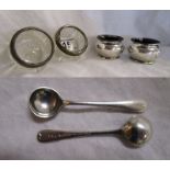 4 silver mounted salts