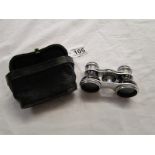 Opera glasses and case