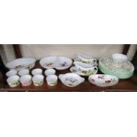 Shelf of Royal Worcester (to include Evesham & Pershore pattern) & Minton china