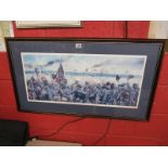 L/E 'American Civil War' print signed in pencil - Titled 'Never Were Men So Brave' by Joe Umble -