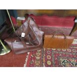 2 leather bags