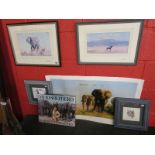 Collection of signed David Shepherd prints & book