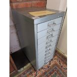 Retro filing cabinet marked Bisley