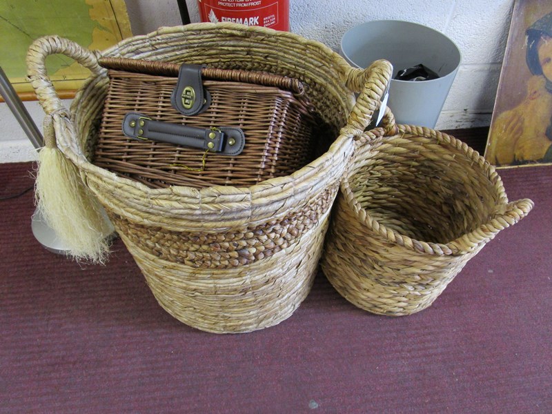 3 wicker baskets