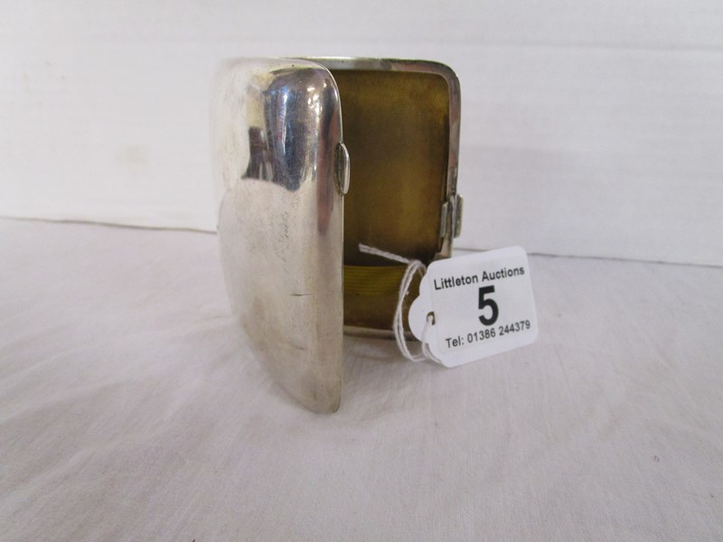 Silver cigarette case