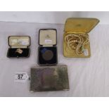 Oriental cigarette case and other collectables