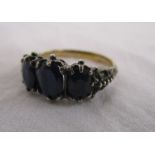 3 stone sapphire ring