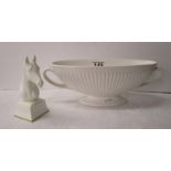 Royal Worcester horse figure & 2 handled Wedgwood bowl