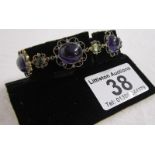 Amethyst & peridot bracelet