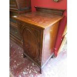 Mahogany inlaid pot cupboard