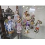 Collection of figurines to Inc. Capodimonte