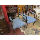 Pair of upholstered armchairs