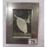 Silver framed & signed Margot Fonteyn photograph