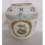 Big hand painted vase, possibly West German