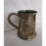 Hallmarked silver tankard