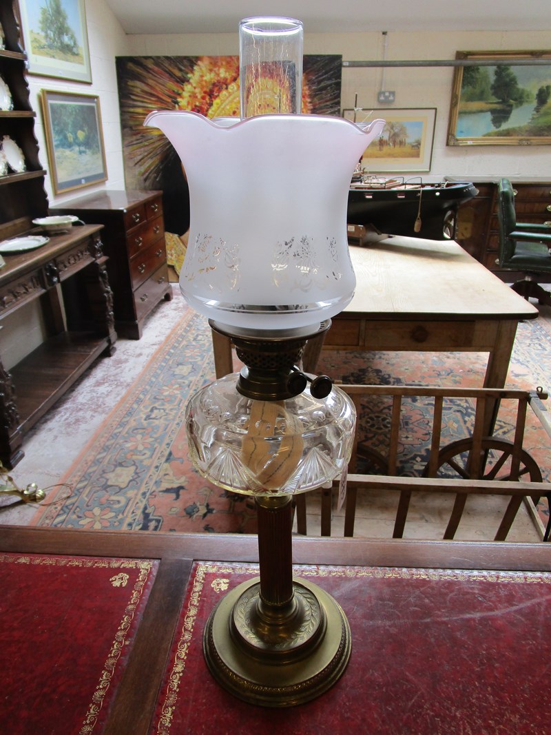 Victorian oil lamp