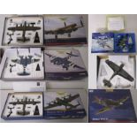 Boxed die-cast Corgi planes signed by pilots & crew