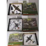 Boxed die-cast Corgi planes signed by pilots & crew