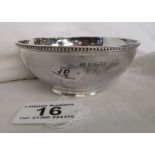 Hallmarked silver bowl
