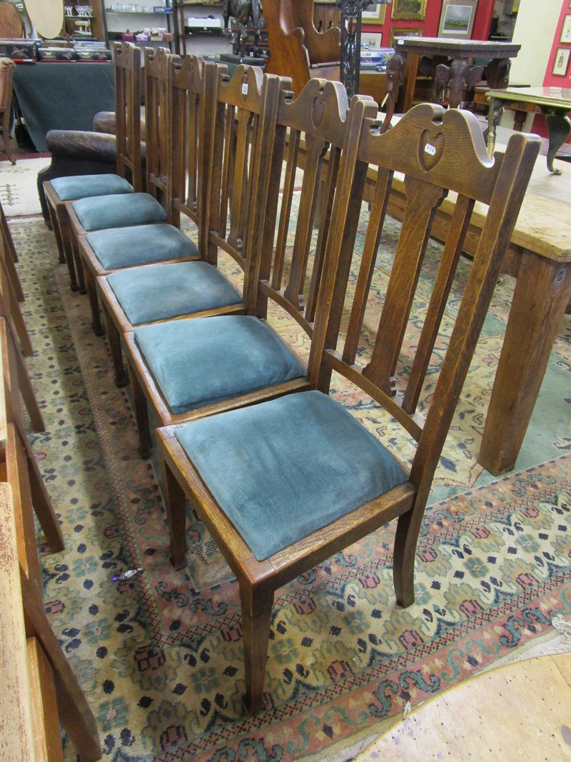 Set of 6 Arts & Crafts dining chairs