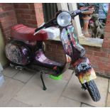 1980 Vespa Douglas 125cc scooter with custom paint job with V5 & MOT