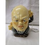 Burleigh ware 'Winston Churchill Victory' character or toby jug