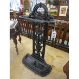 Coalbrookdale style stick stand - H: 60cm