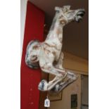 Wall mounted horse figure