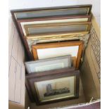 Box of pictures and prints