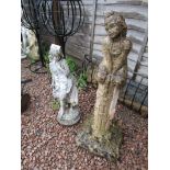 2 stone lady figures - Estimate £50 - £70