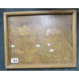 Marquetry plaque