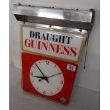 Original Guinness advertising clock / light