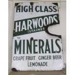 Enamel sign - 'Harwoods'