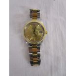 Gent’s working Rolex Date bi-metal wristwatch - Estimate £1500 - £2500