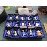 Collection of 15 boxed Royal Worcester candle snuffers to include 5 with L/E certificates