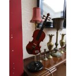 Violin table lamp