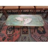 Retro coffee table with Swan motif