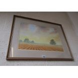 Watercolour - Rural scene by Alistair Patterson