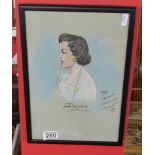 Framed pastel - Dorrie by Alex Skindles