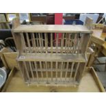 Antique pine plate rack