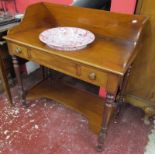 Victorian mahogany washstand with bowl