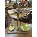 Brass weighing scales by Day & Millward
