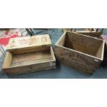 2 storage boxes to include Teachers Whiskey