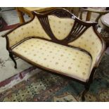 Art Nouveau salon 2 seater sofa