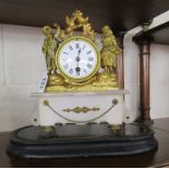 French gilt clock in working order
