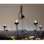 Large 8 branch hanging candelabra